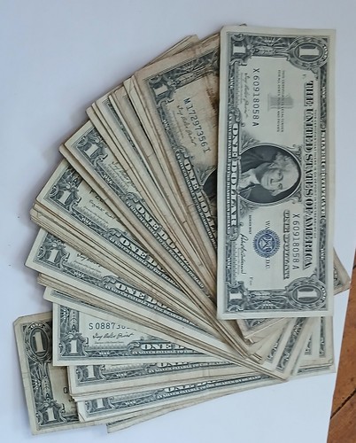 1957 one dollar blue - 1957,